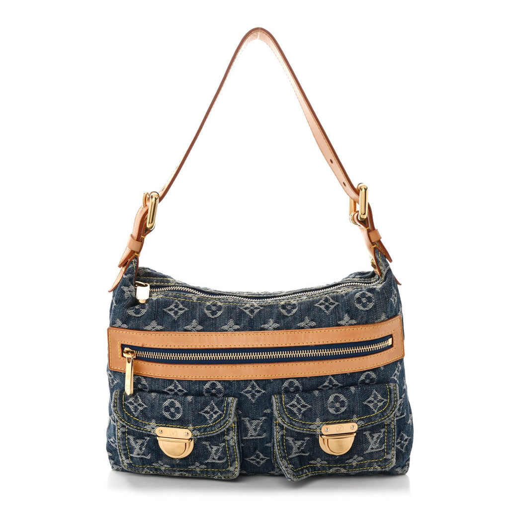 Louis Vuitton Monogram Denim Baggy PM Blue