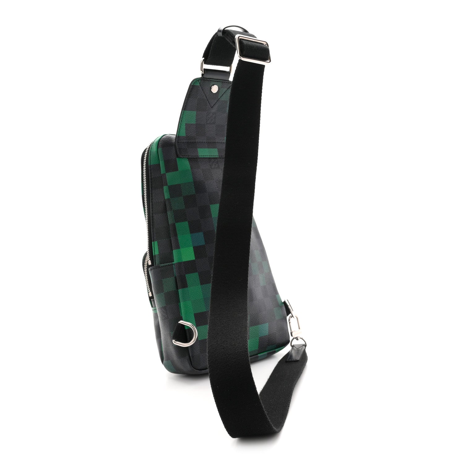 Louis Vuitton Damier Graphite Pixel Avenue Sling Backpack Vert