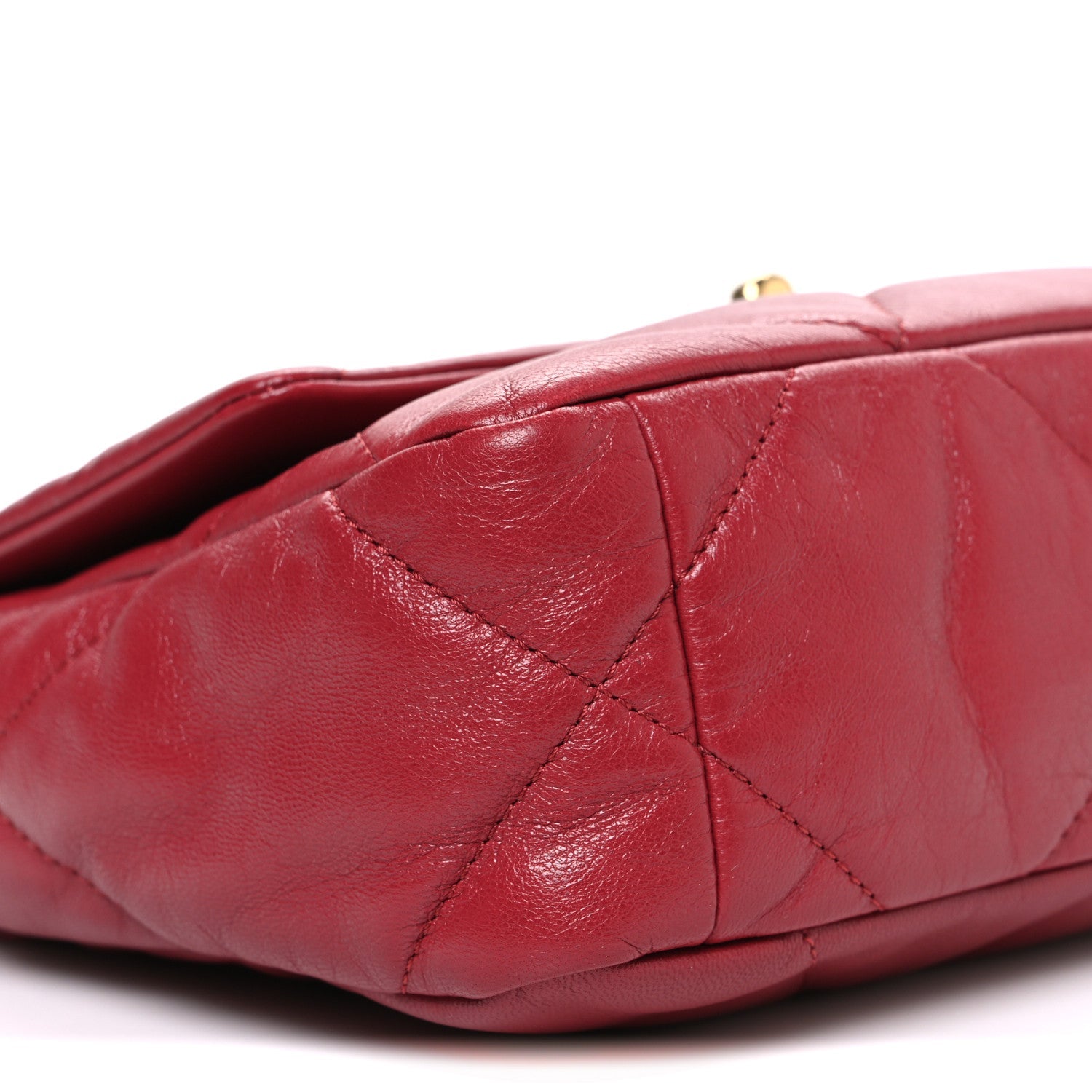 Chanel Goatskin Quilted Medium Chanel 19 Flap Red