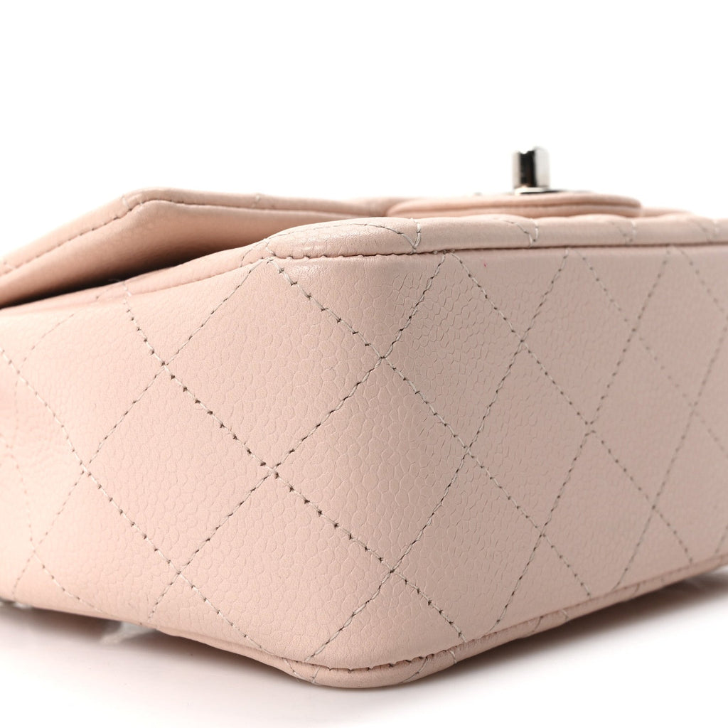 Chanel Caviar Quilted Mini Rectangular Flap Light Pink