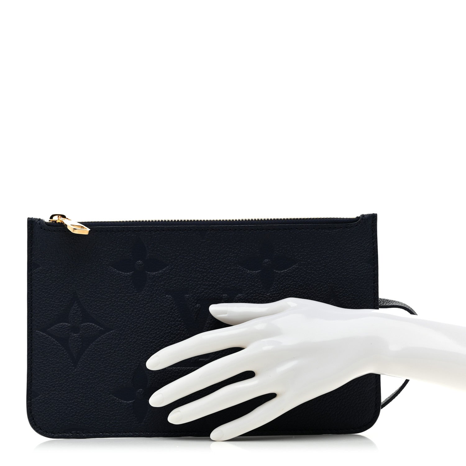 Louis Vuitton Empreinte Monogram Giant Neverfull MM Pochette Navy