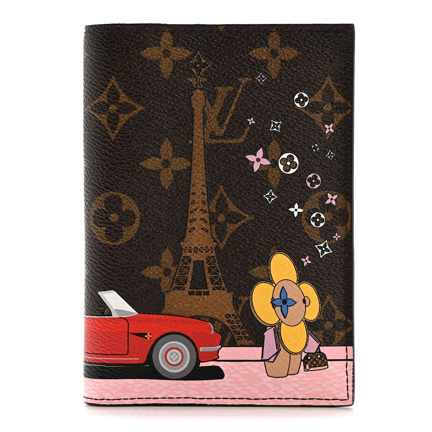 Louis Vuitton Monogram 2019 Christmas Animation Passport Cover Rouge