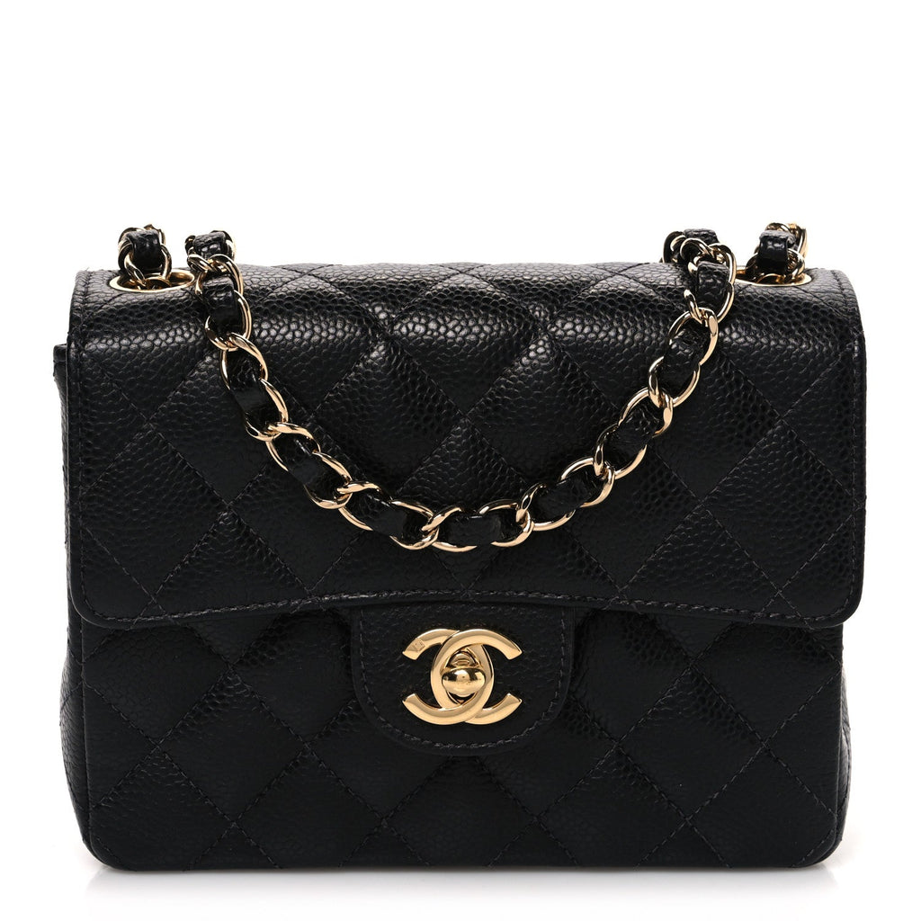 Chanel Caviar Quilted Mini Square Flap Black