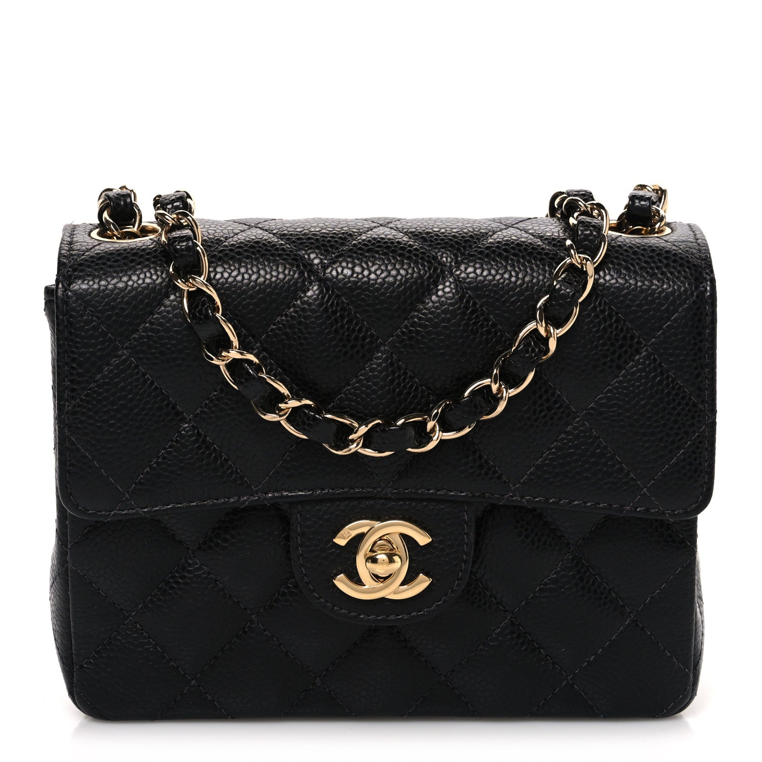 Chanel Caviar Quilted Mini Square Flap Black