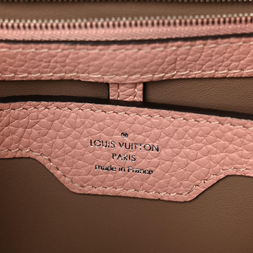 Louis Vuitton Taurillon Snakeskin Capucines PM Magnolia