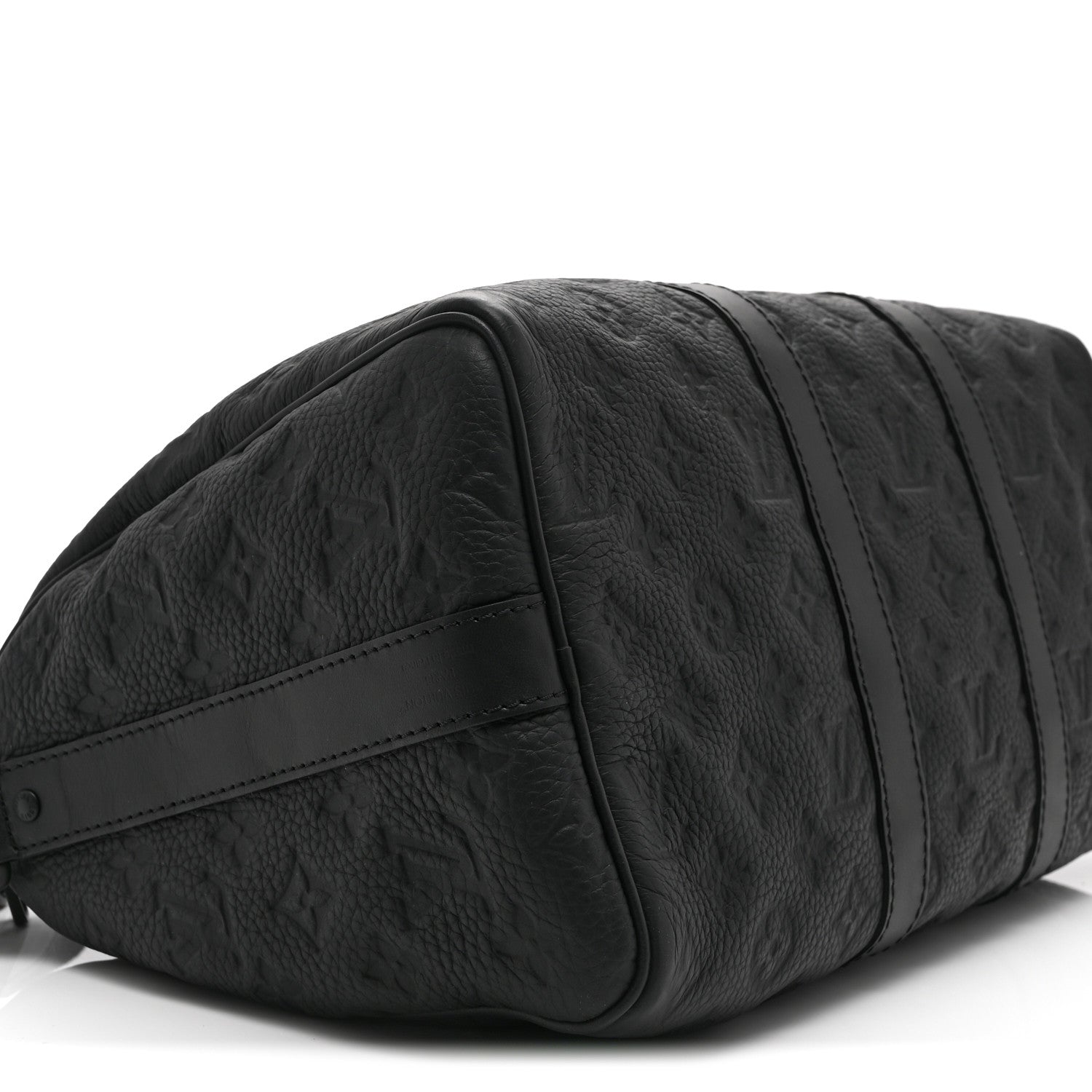 Louis Vuitton Monogram Taurillon Keepall Bandouliere 35 Black