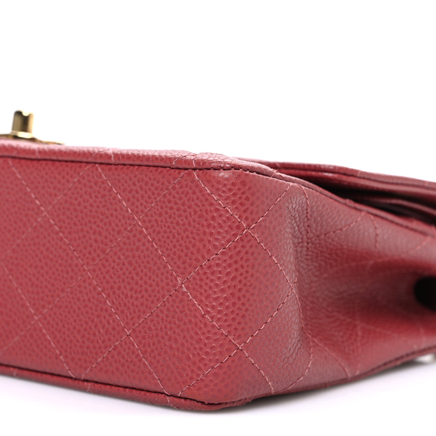 Chanel Caviar Quilted Medium Double Flap Dark Pink