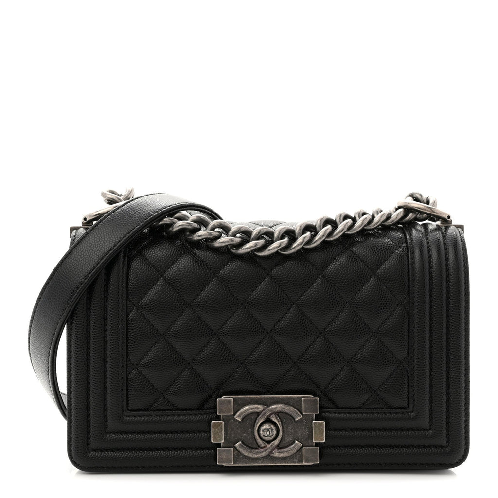 Chanel Caviar Quilted Small Boy Flap Black
