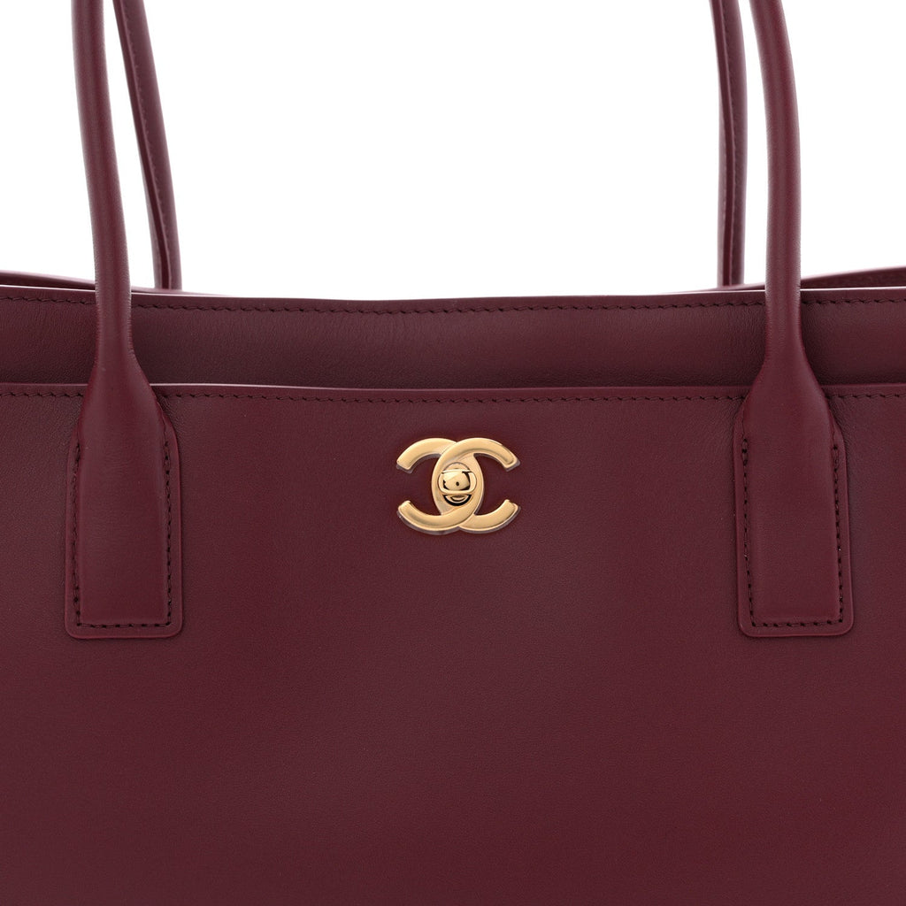 Chanel Calfskin Archetype Small Shopping Tote Dark Burgundy