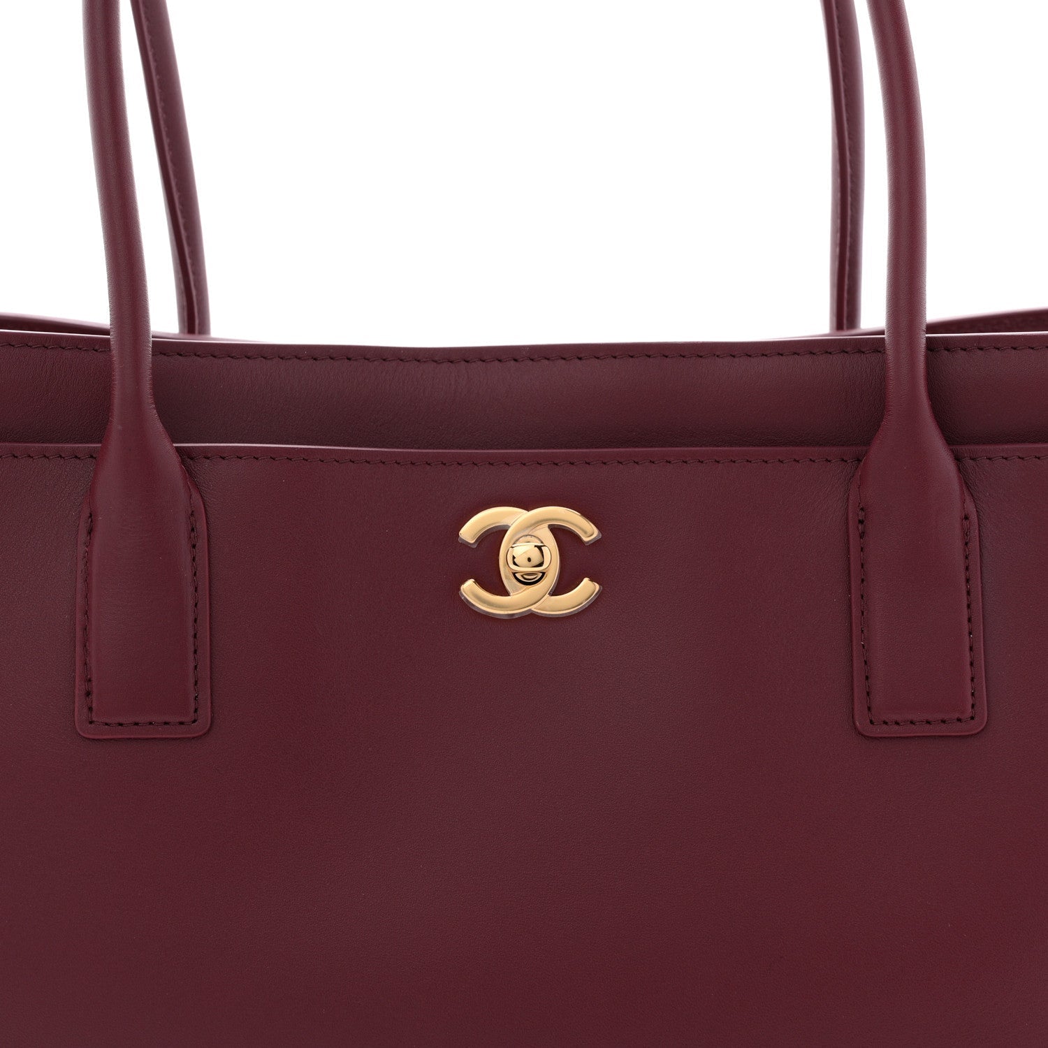 Chanel Calfskin Archetype Small Shopping Tote Dark Burgundy