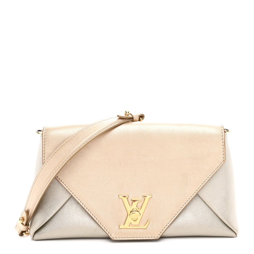 Louis Vuitton Metallic Calfskin Love Note Gold Silver