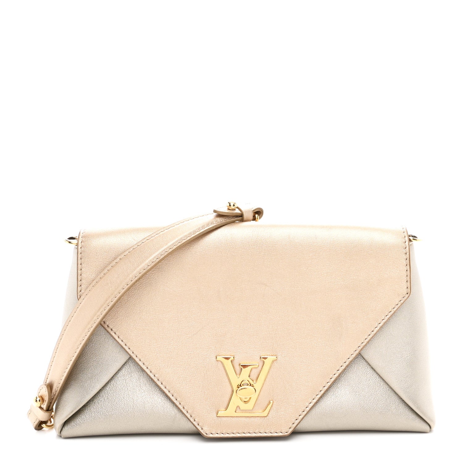 Louis Vuitton Metallic Calfskin Love Note Gold Silver