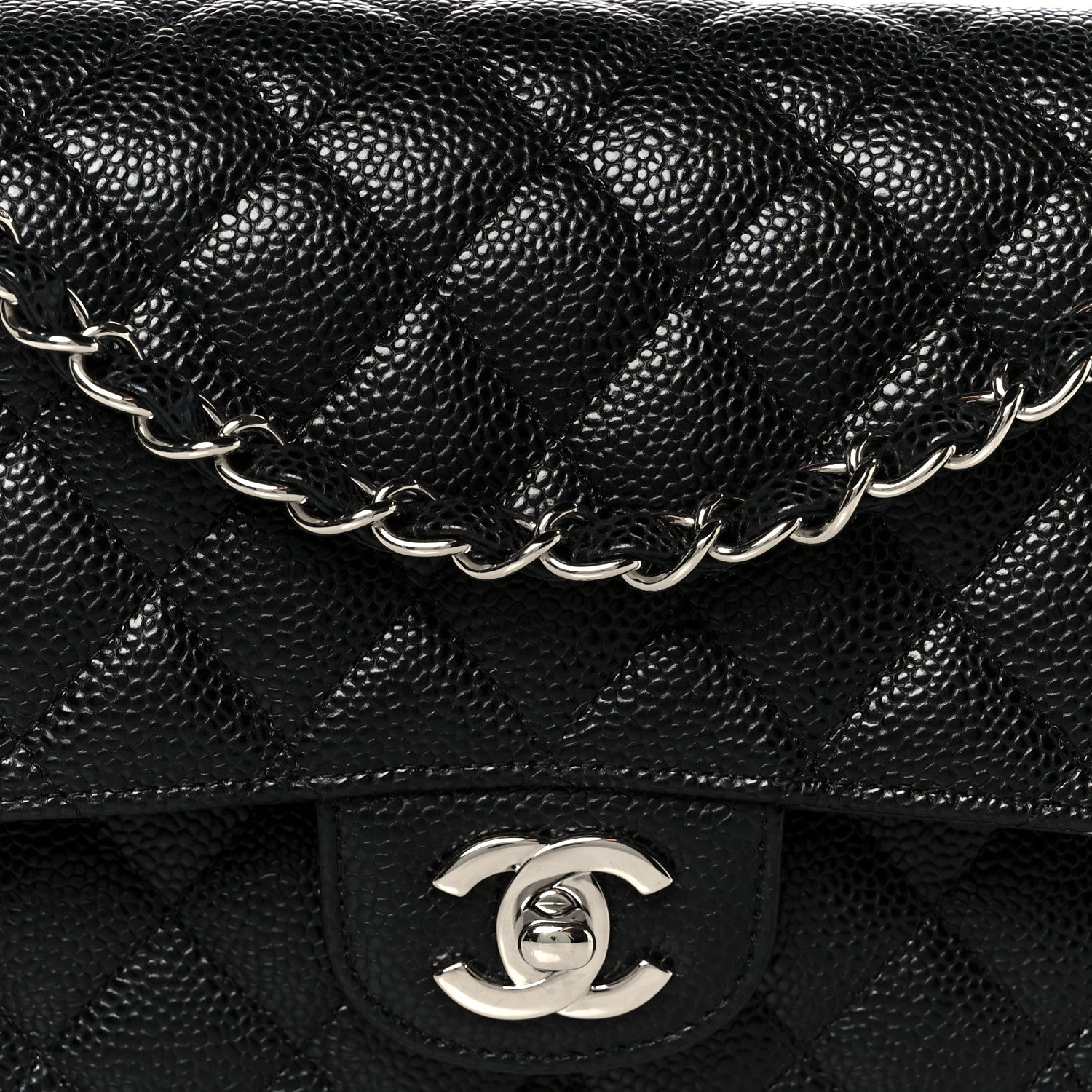 Chanel Caviar Quilted Medium Double Flap Black