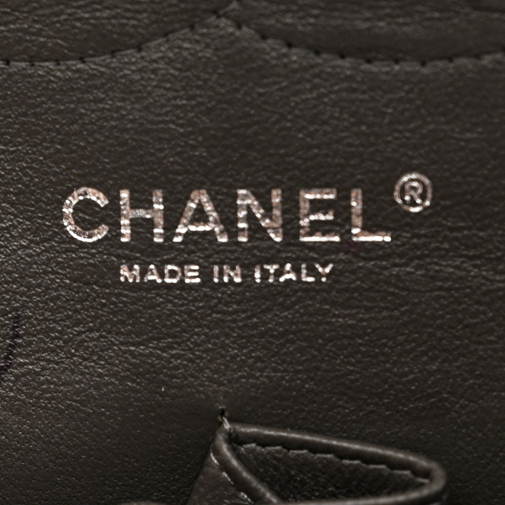 Chanel Caviar Quilted Jumbo Double Flap Grey