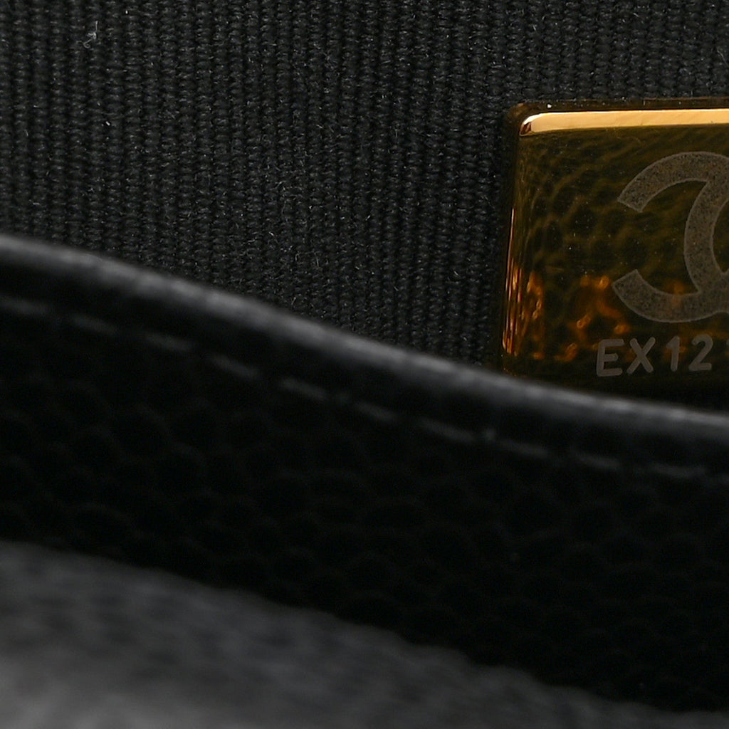 Chanel Caviar Quilted Mini Chain Flap Black