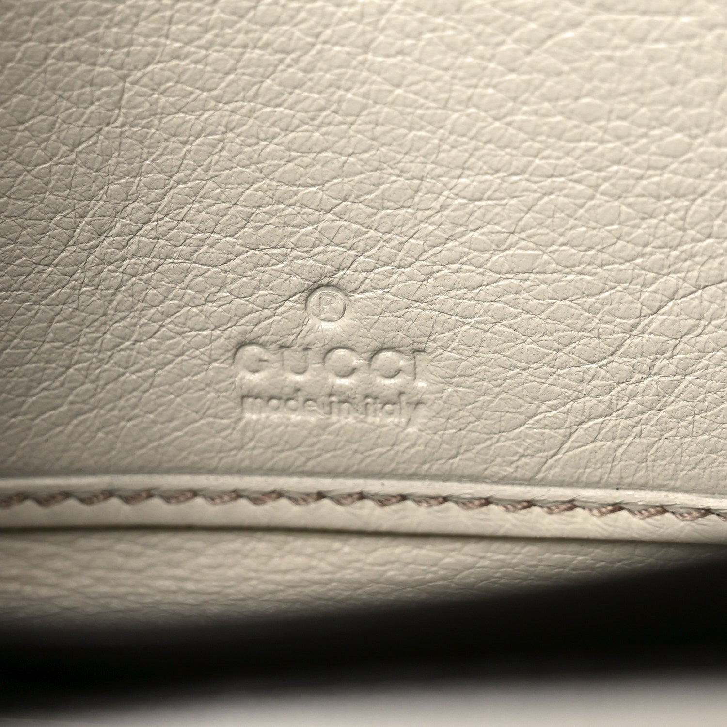 Gucci Guccissima GG Pierce Zip Around Wallet White
