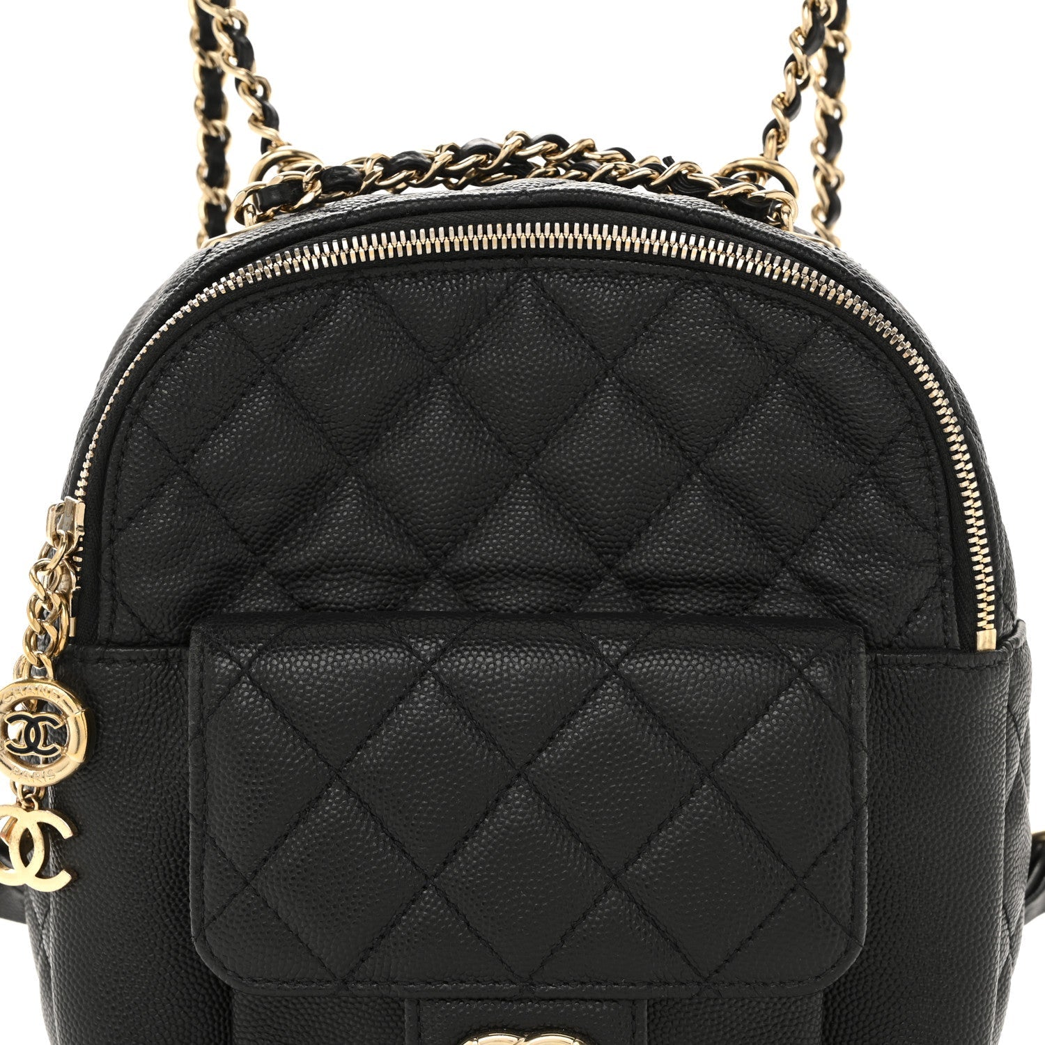 Chanel Caviar Quilted Small CC Day Backpack Black