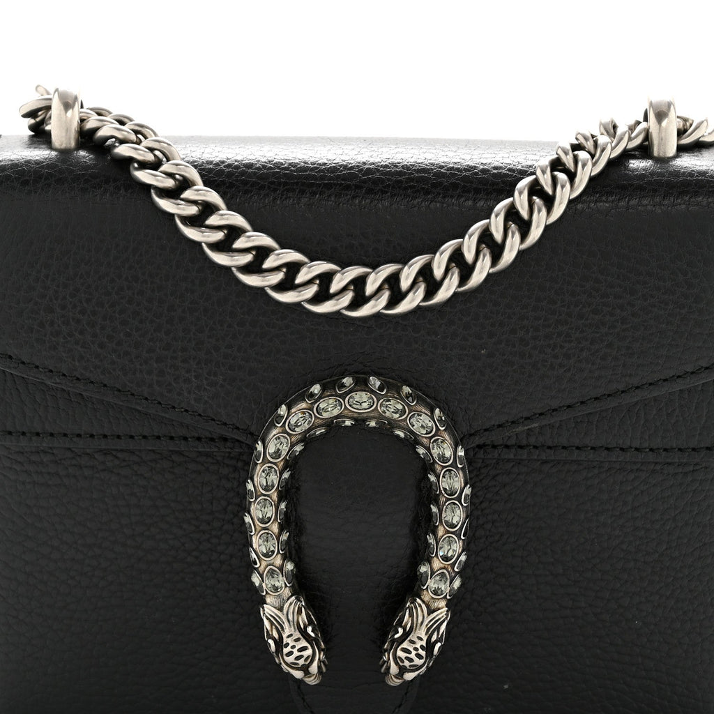 Gucci Calfskin Mini Dionysus Shoulder Bag Black