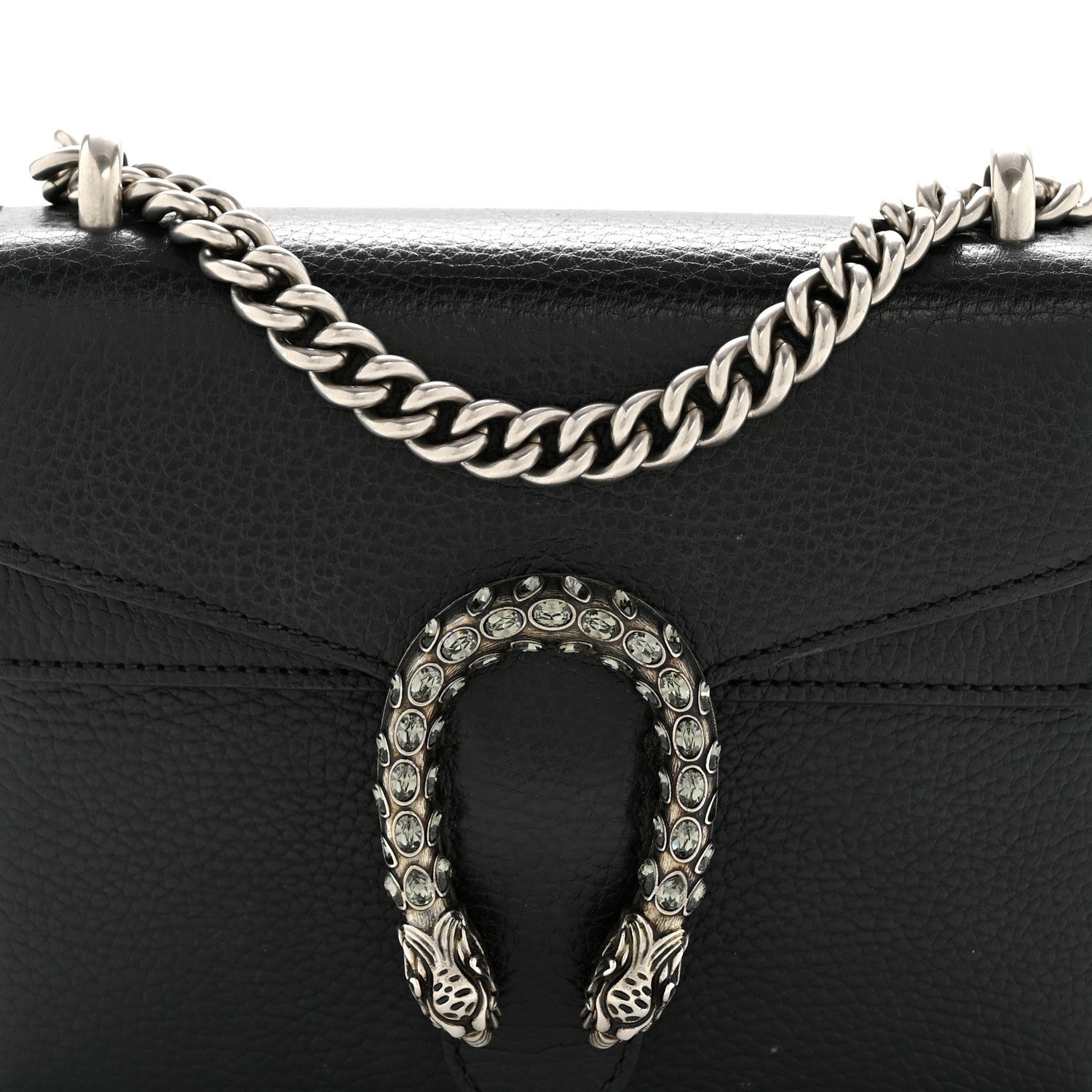 Gucci Calfskin Mini Dionysus Shoulder Bag Black