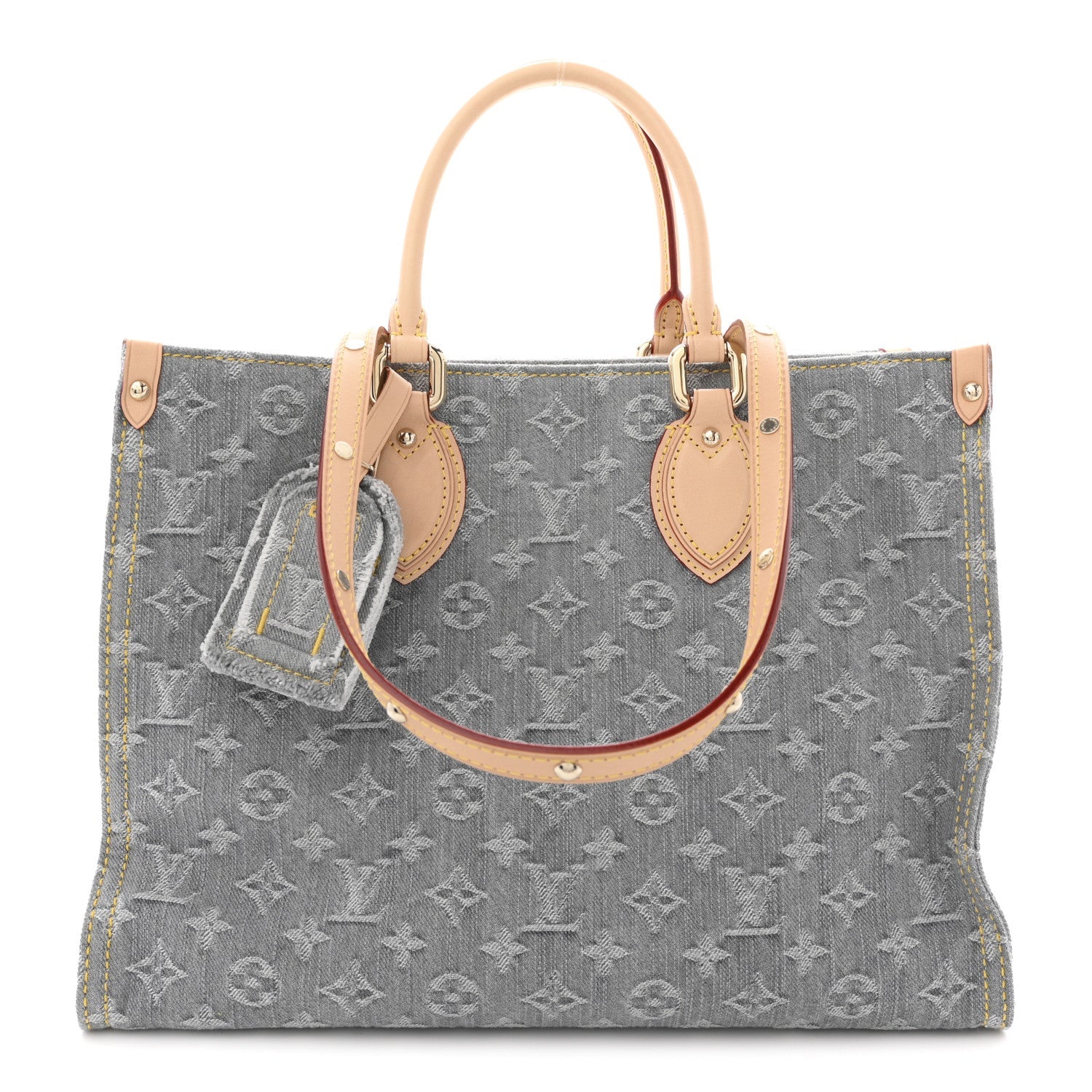 Louis Vuitton Monogram Denim Onthego MM Washed Grey