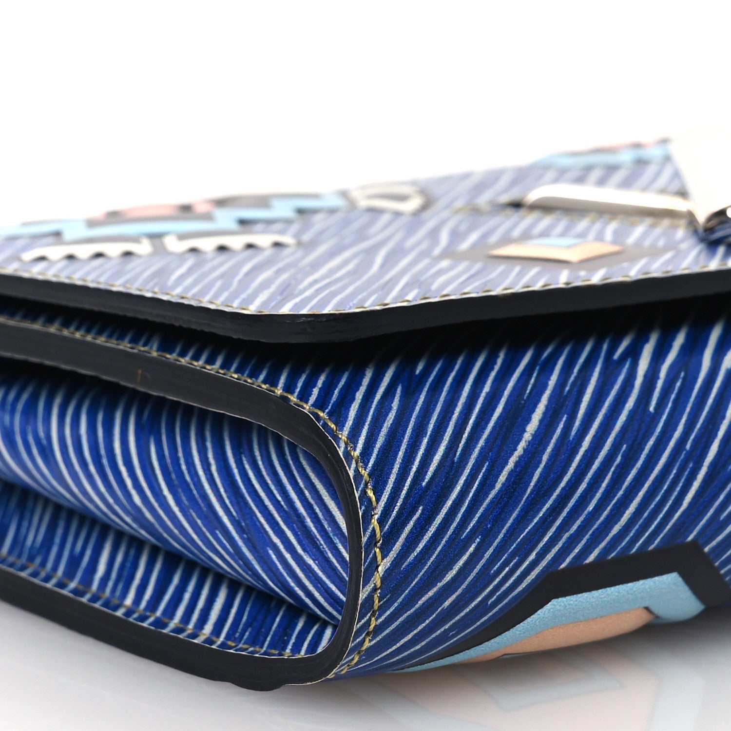 Louis Vuitton Epi Azteque Twist Chain Wallet Denim Light