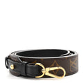Louis Vuitton Monogram Bandouliere Shoulder Strap XL Black