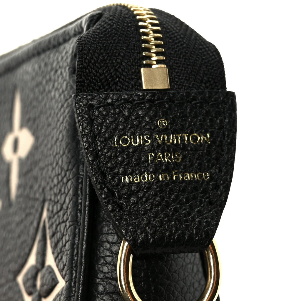 Louis Vuitton Empreinte Monogram Giant Mini Pochette Accessories Black