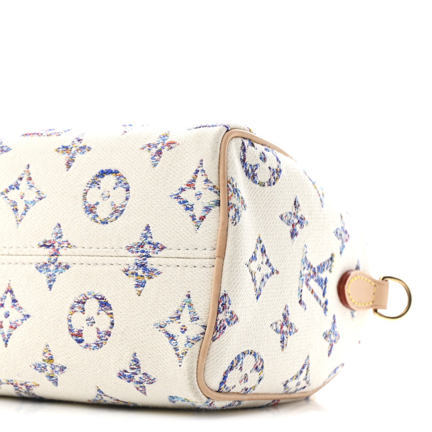 Louis Vuitton Monogram Jacquard Fabric Speedy Bandouliere 20 Multicolor Beige
