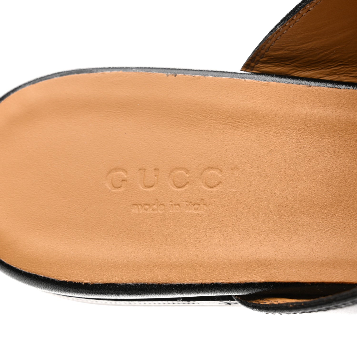Gucci Calfskin Womens Princetown Slippers 36 Black