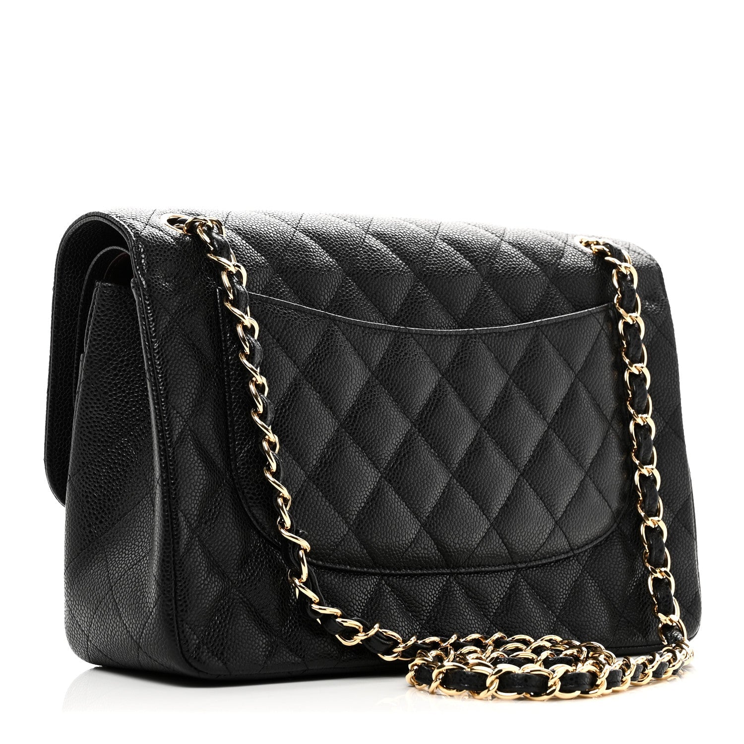 Chanel Caviar Quilted Jumbo Double Flap Black