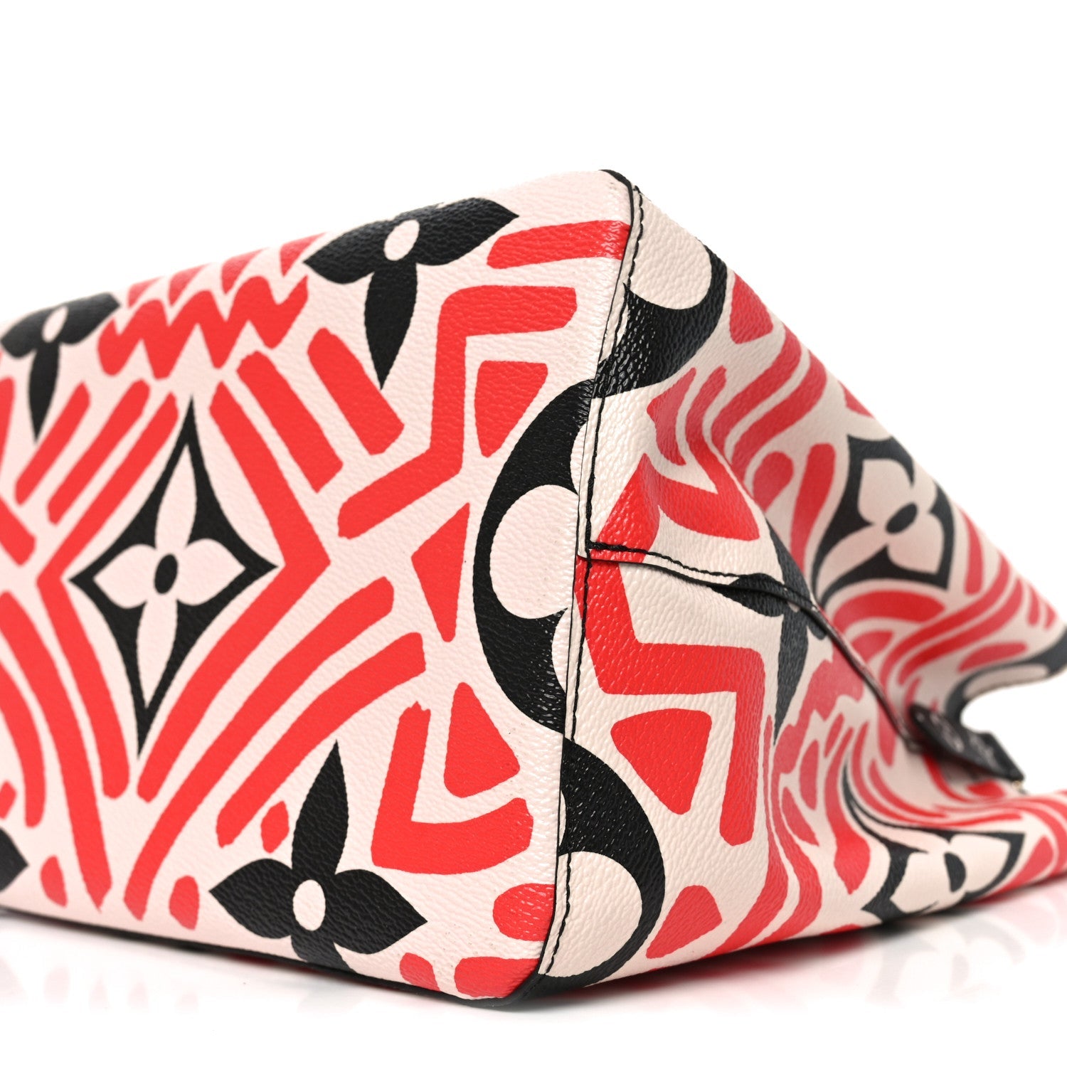Louis Vuitton Monogram Giant Crafty NeoNoe MM Creme Rouge Black