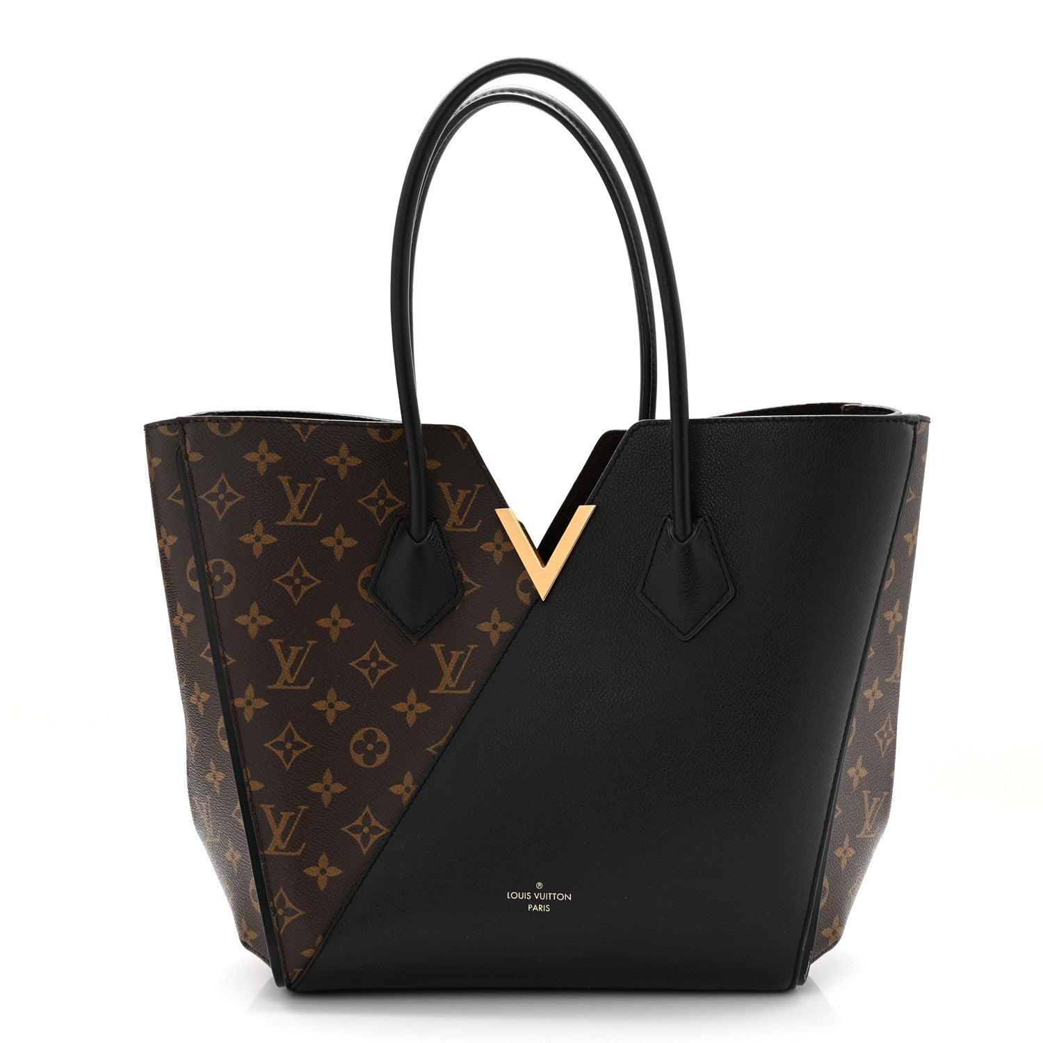 Louis Vuitton Calfskin Monogram Kimono Tote  Black