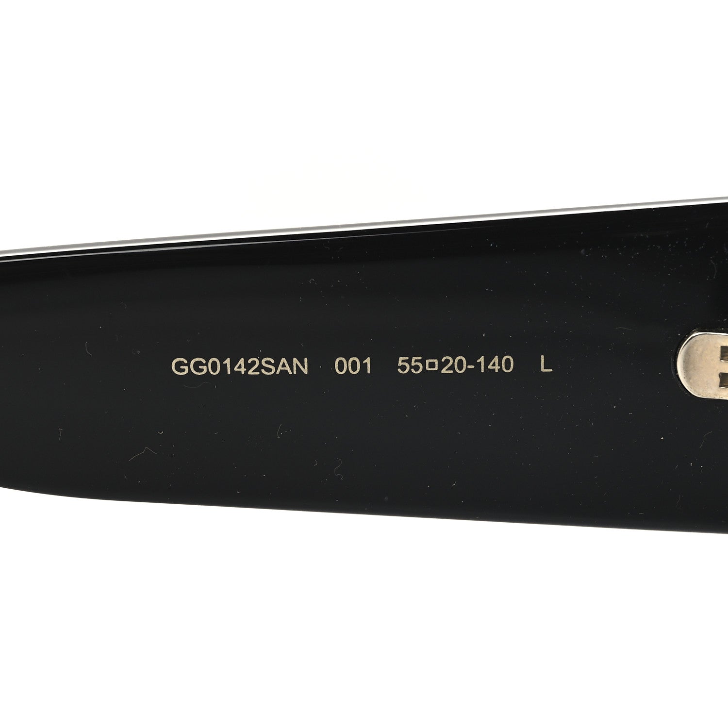 Gucci Acetate Square Frame Sunglasses GG0142SAN Black