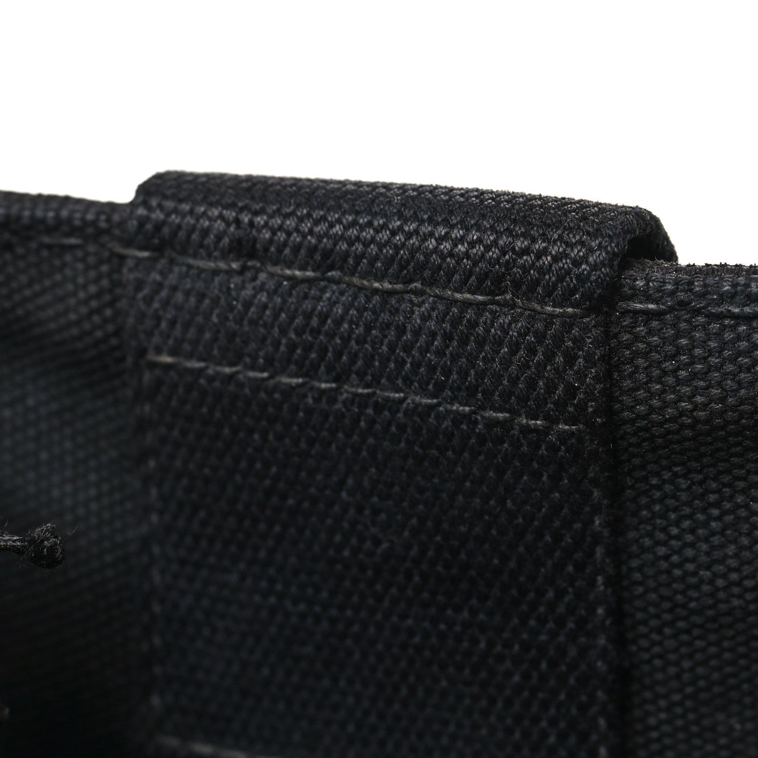 Prada Denim Canapa Logo Tote Black
