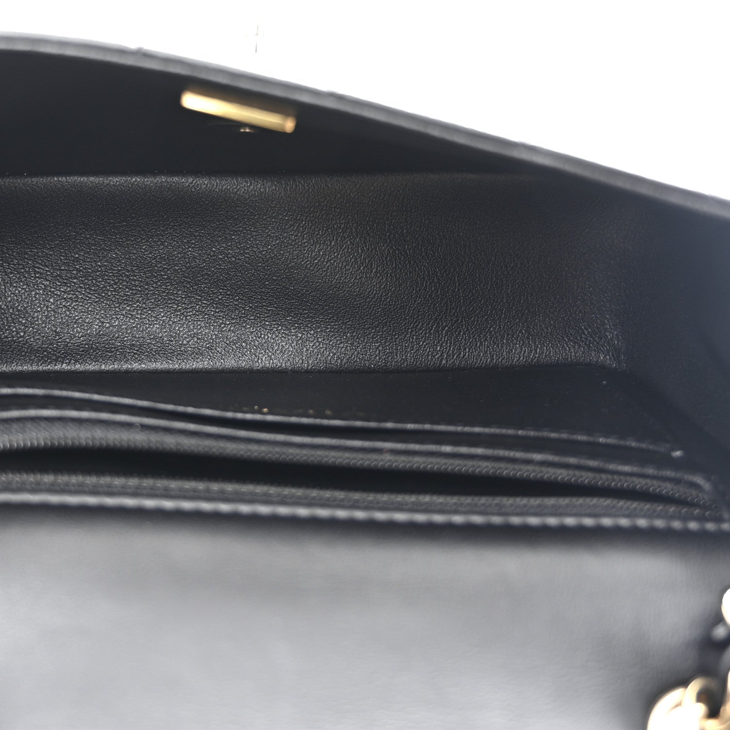 Chanel Lambskin Quilted Mini Rectangular Flap Black