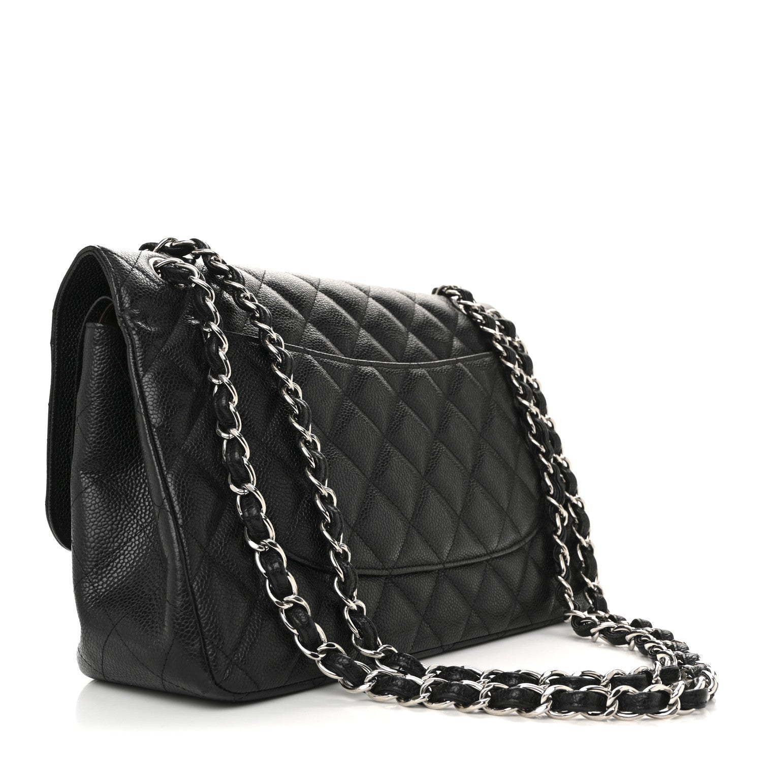 Chanel Caviar Quilted Jumbo Double Flap Black