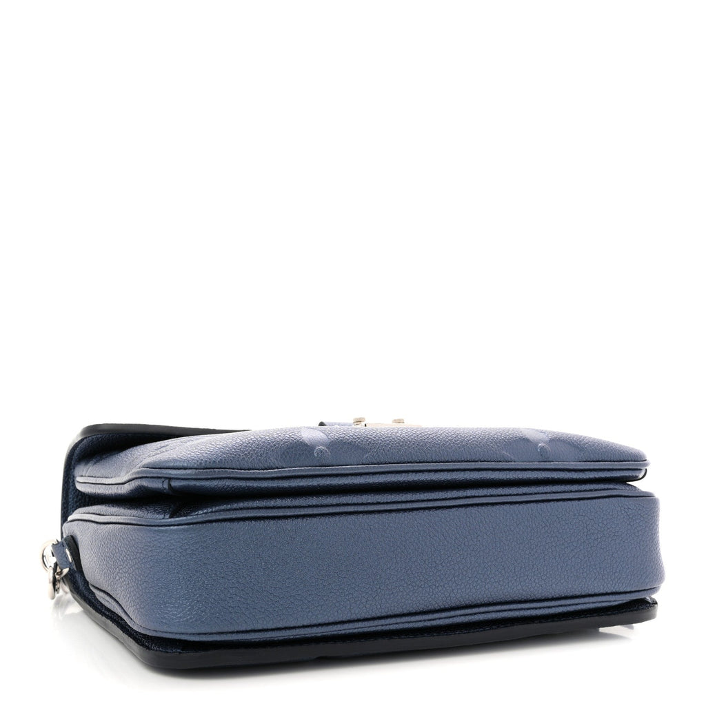 Louis Vuitton Metallic Empreinte Monogram Giant Pochette Metis Navy Nacre