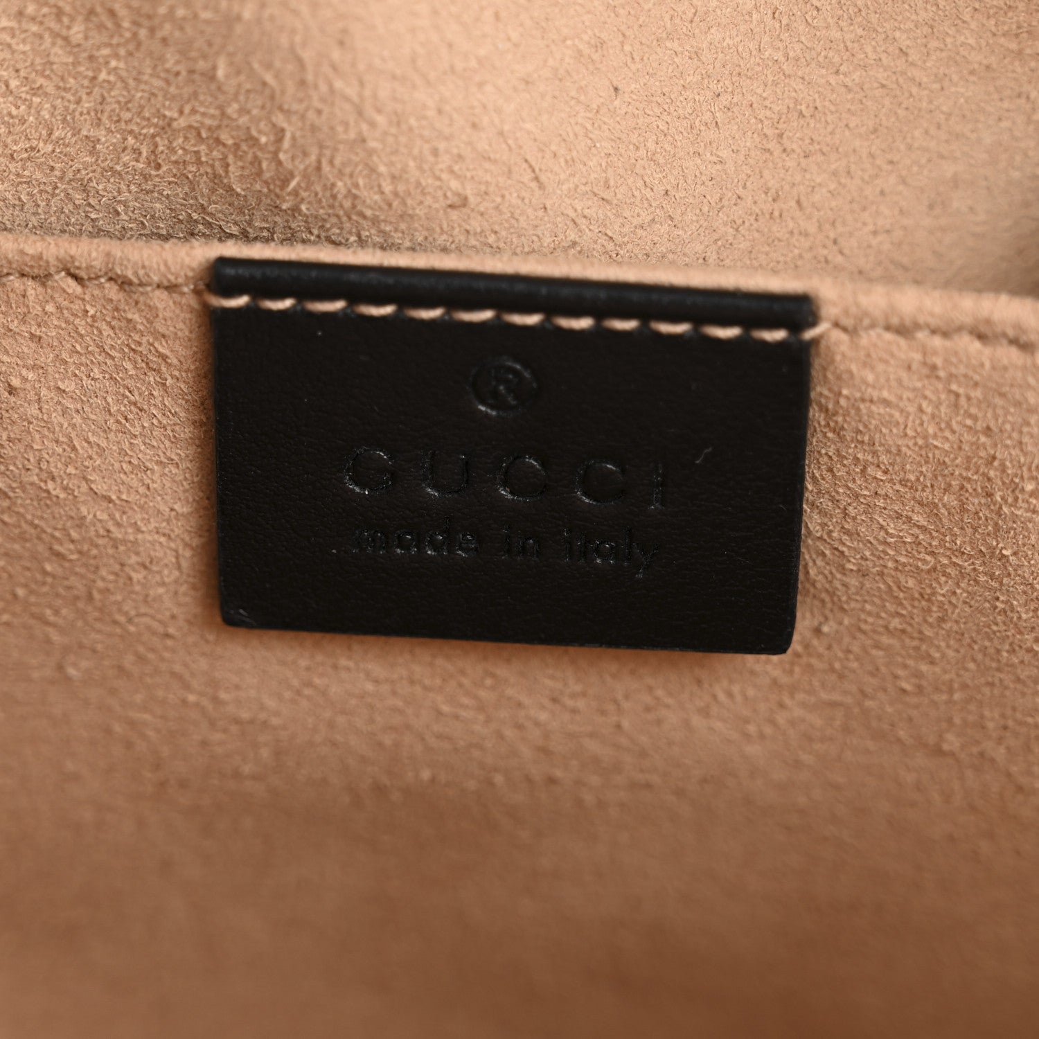 Gucci Calfskin Matelasse Small GG Marmont Chain Shoulder Bag Black