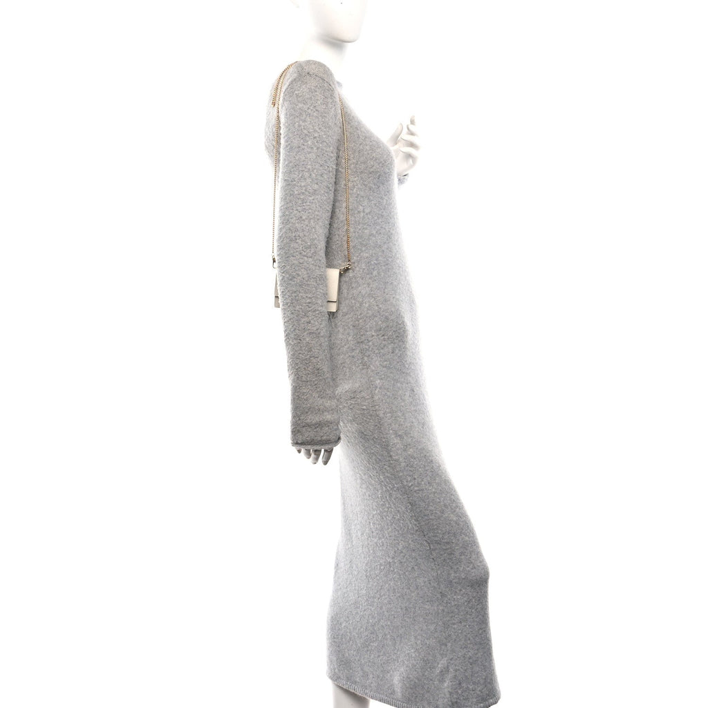 Prada Saffiano Card Holder With Chain Talco