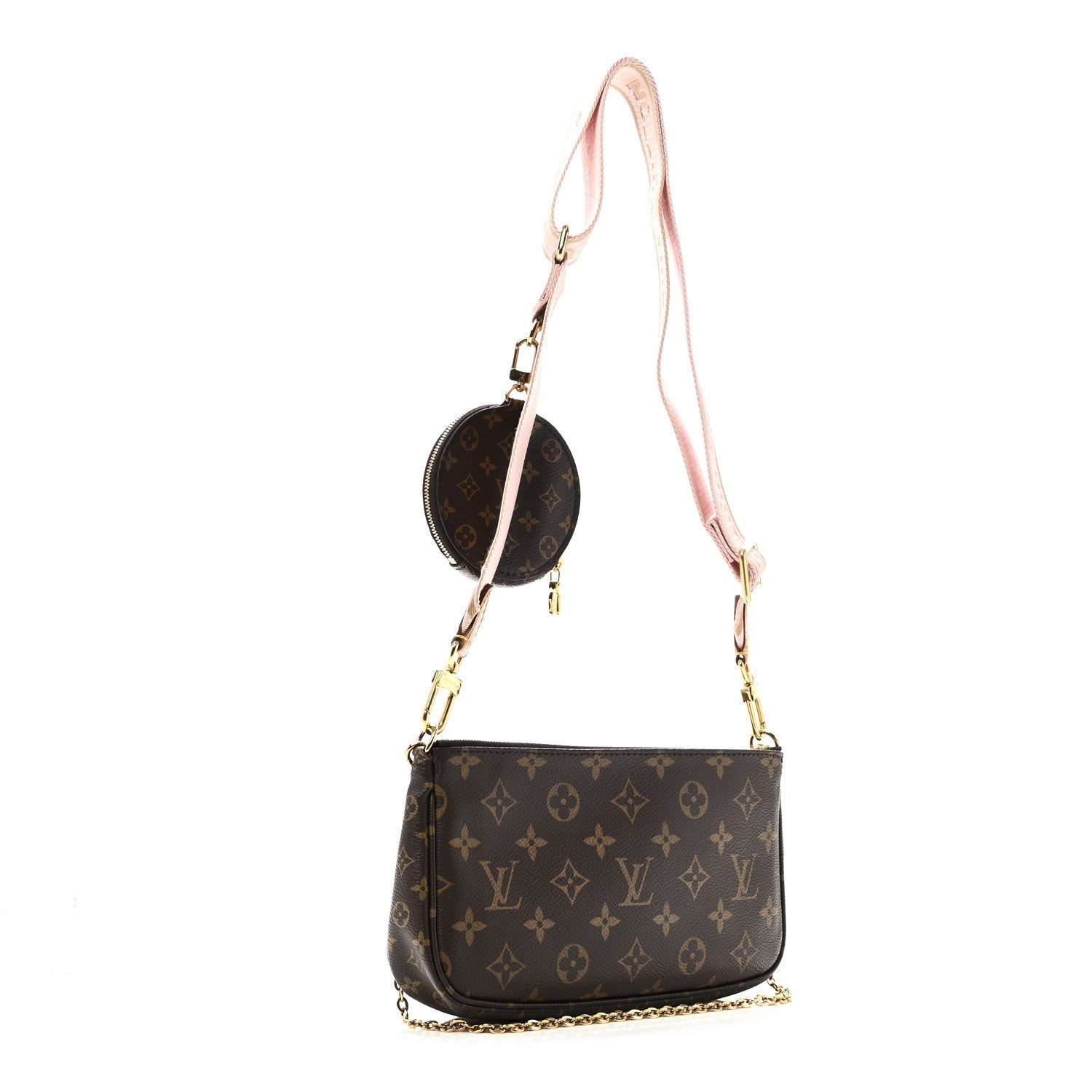 Louis Vuitton Monogram Multi Pochette Accessories Rose Clair
