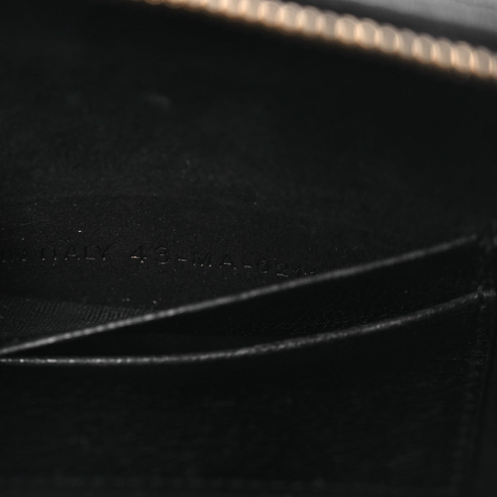 Christian Dior Goatskin Double Saddle Pouch Black