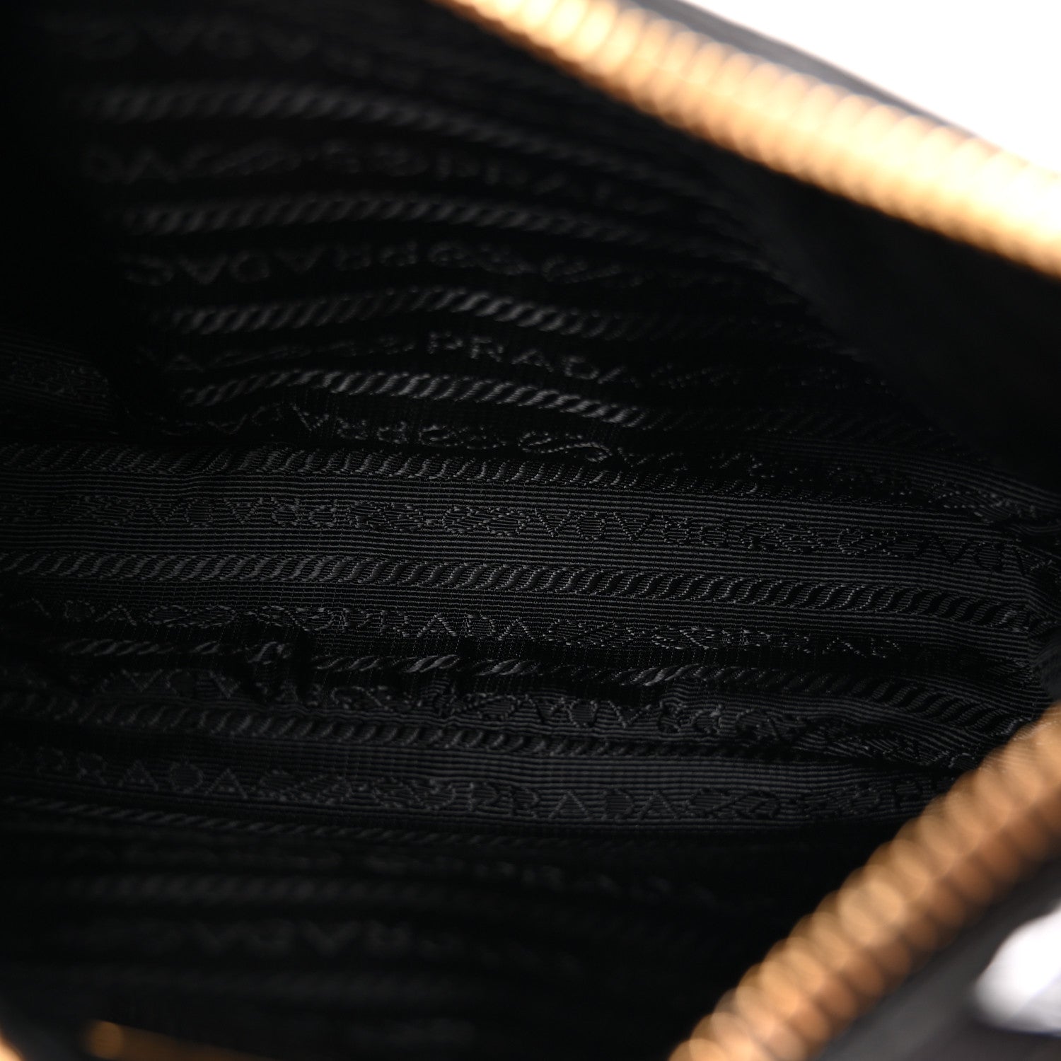 Prada Patent Naplak Re-Edition 2005 Shoulder Bag With Charm Black