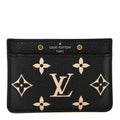 Louis Vuitton Empreinte Card Holder Black Beige