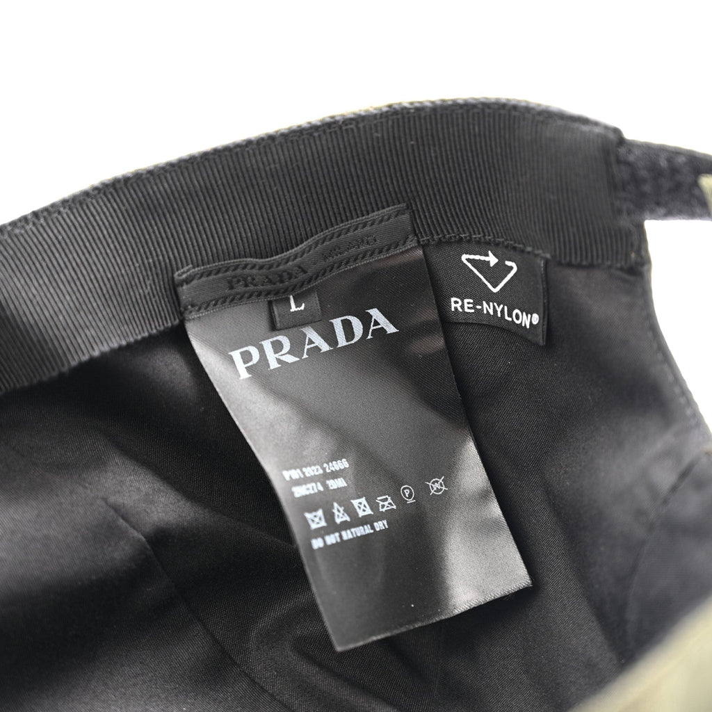 Prada Re-Nylon Mens Baseball Cap L Militare