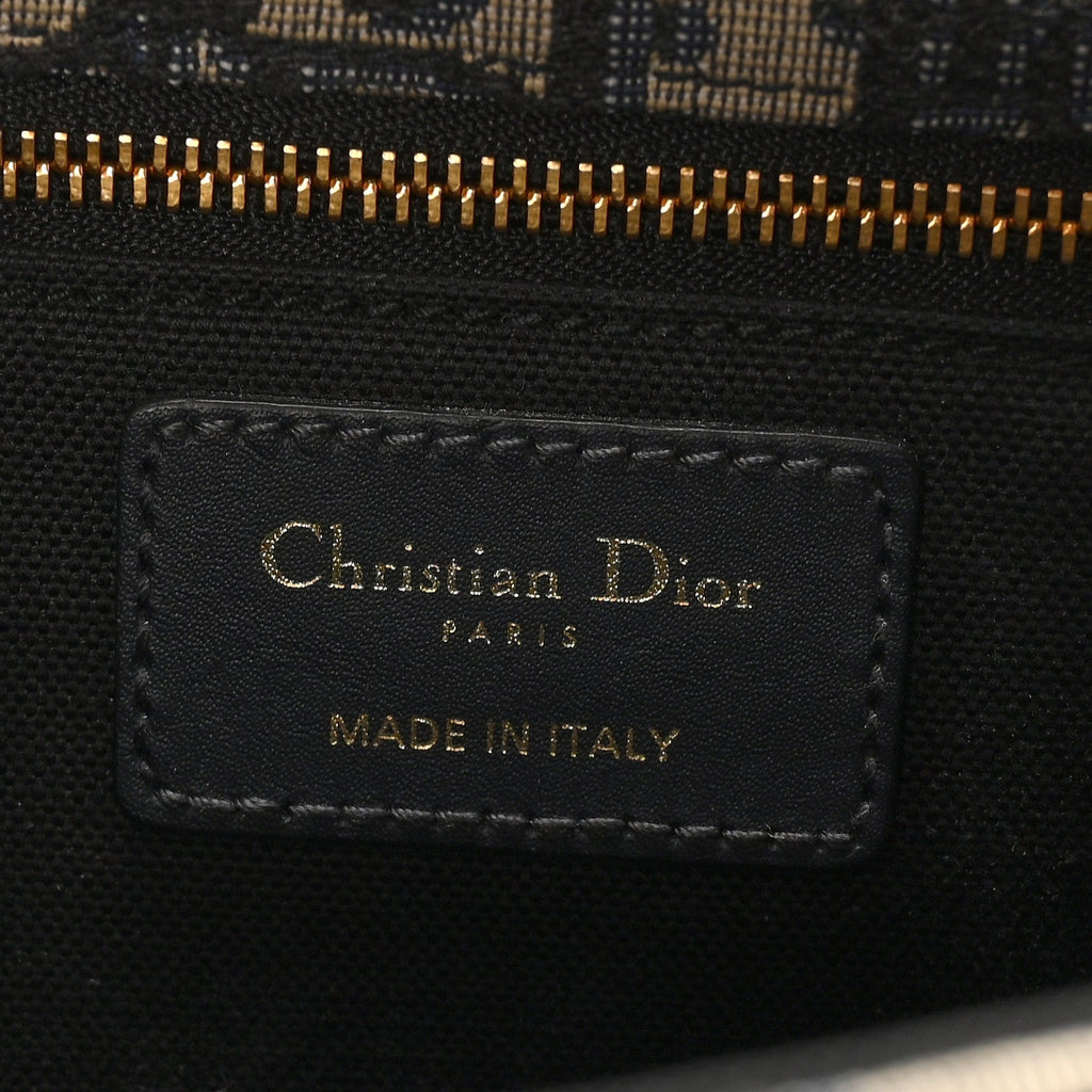 Christian Dior Oblique 30 Montaigne Flap Bag Blue