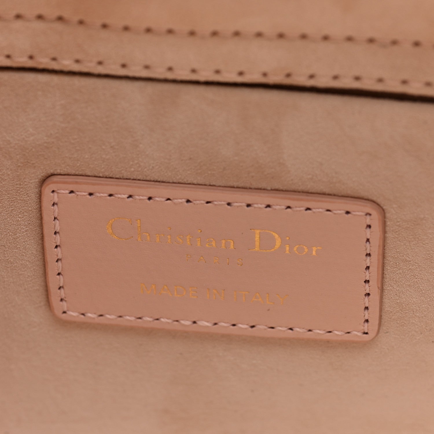 Christian Dior Lambskin Cannage Medium Lady D-Joy Powder Pink