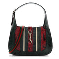 Gucci Snakeskin Web Small Jackie 1961 Hobo Green