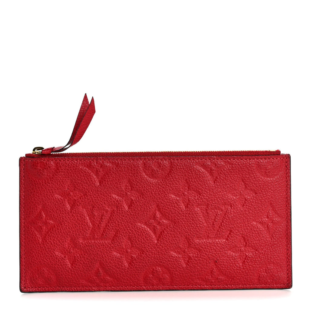 Louis Vuitton Empreinte Felicie Chain Wallet Zippered Insert Cherry