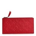 Louis Vuitton Empreinte Felicie Chain Wallet Zippered Insert Cherry