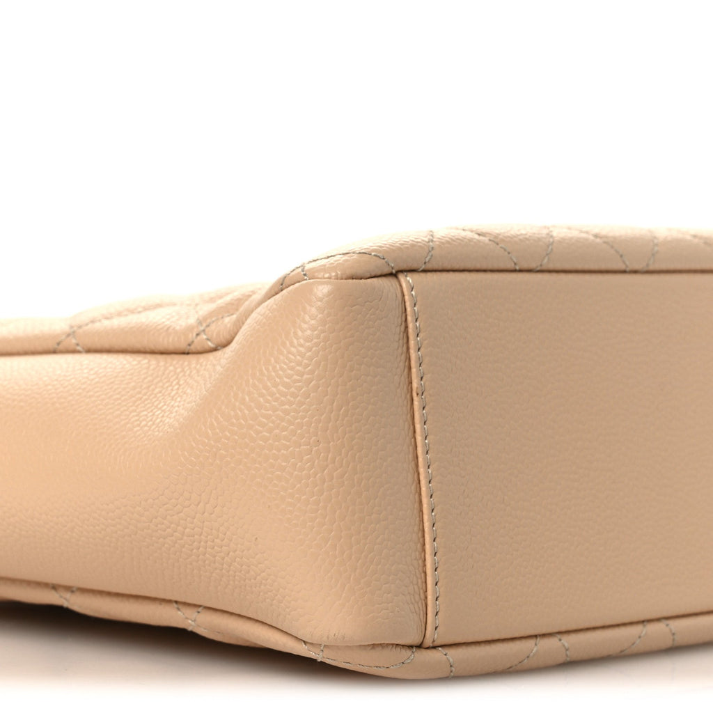 Chanel Caviar Quilted Petit Shopping Tote PST Beige Clair